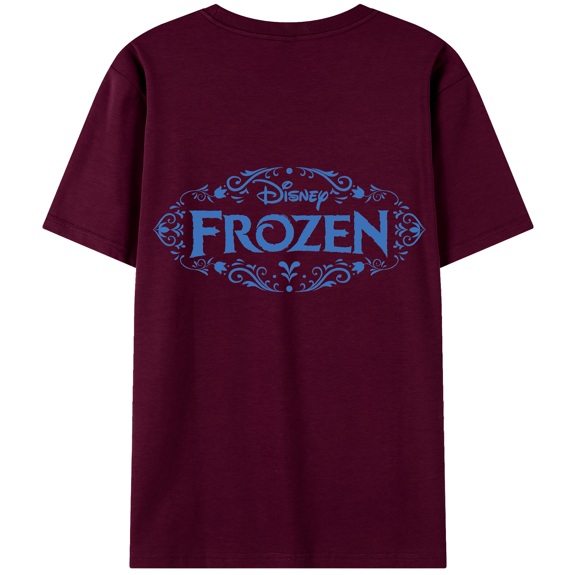 （画像用） アナと雪の女王 アンナ エルサ Frozen Anna Elsa レディース半袖Tシャツ(バックプリント)